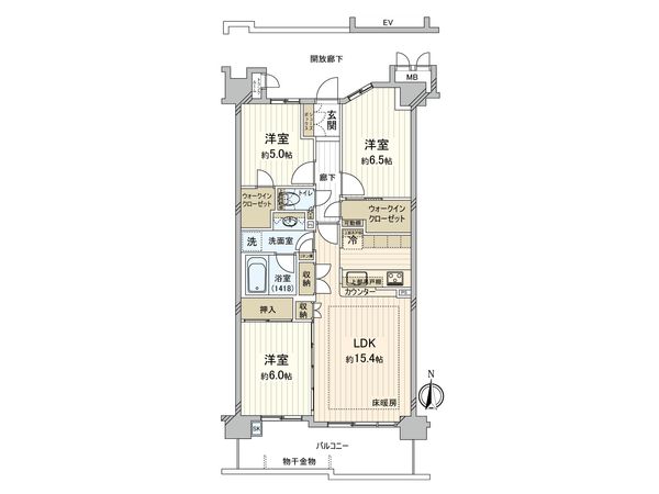 ブロードリーフメイツ国分寺 間取図(平面図)