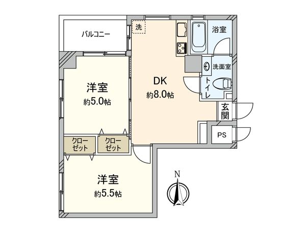 ヤマキユニアス三鷹マンション 間取図(平面図) ヤマキユニアス三鷹マンション 間取図(平面図)