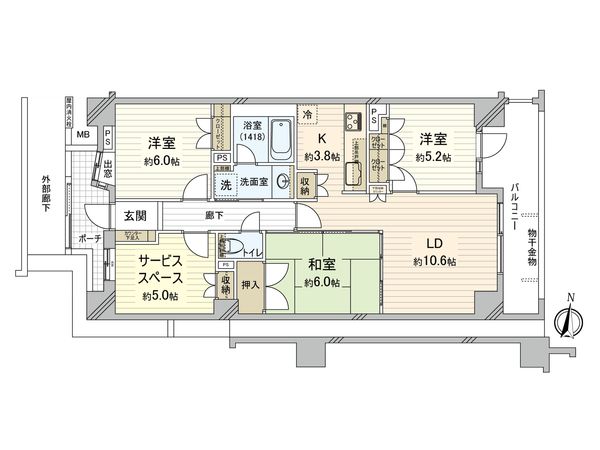 コスモフォーラム武蔵小金井 間取図(平面図) コスモフォーラム武蔵小金井 間取図(平面図)