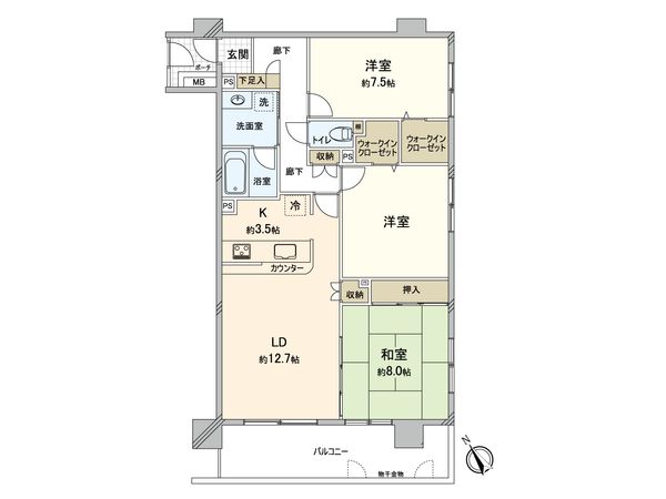 セレナハイム立川スクエアコート 間取図(平面図) セレナハイム立川スクエアコート 間取図(平面図)