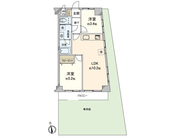 セザール武蔵小金井 間取図(平面図) セザール武蔵小金井 間取図(平面図)