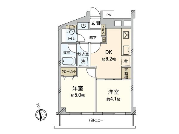 マンション小金井 間取図(平面図) マンション小金井 間取図(平面図)
