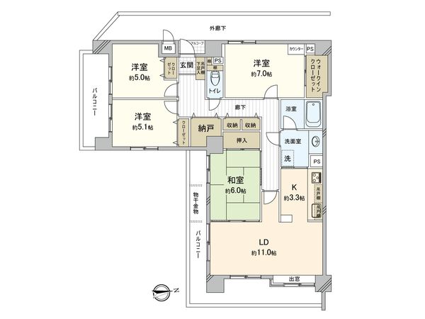 ハイホーム武蔵小金井 間取図(平面図) ハイホーム武蔵小金井 間取図(平面図)