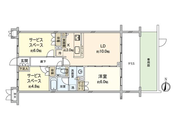 プレシス小金井緑町 間取図(平面図) プレシス小金井緑町 間取図(平面図)