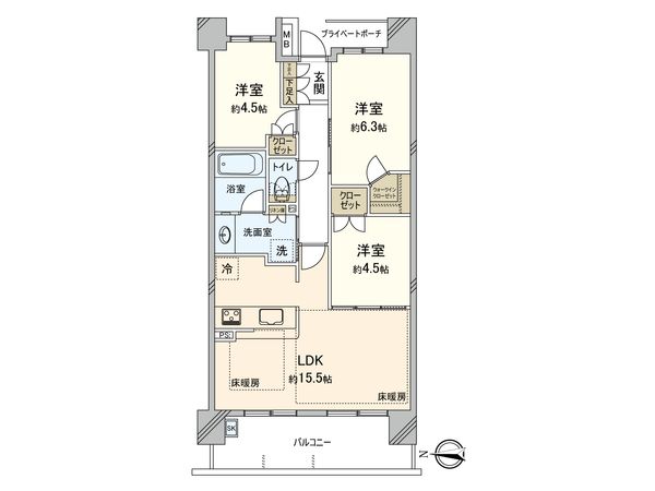 パークホームズ武蔵小金井フォレストフィールド 間取図(平面図) パークホームズ武蔵小金井フォレストフィールド 間取図(平面図)