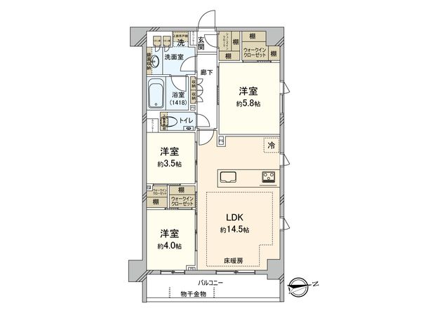 ルジェンテ武蔵小金井 間取図(平面図) ルジェンテ武蔵小金井 間取図(平面図)