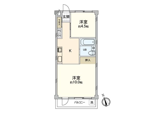 武蔵野サンハイツ武蔵小金井 間取図(平面図) 武蔵野サンハイツ武蔵小金井 間取図(平面図)