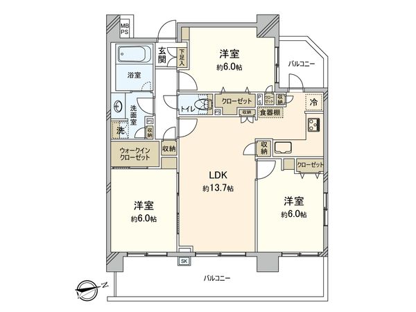間取図(平面図)