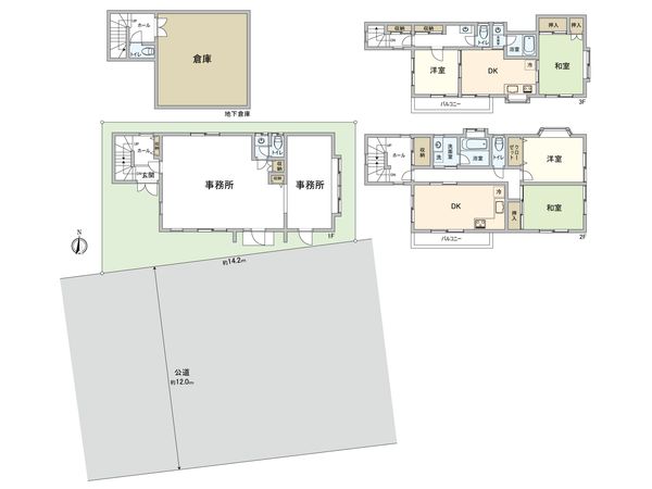 小金井市緑町2丁目 アパート 間取図(平面図)