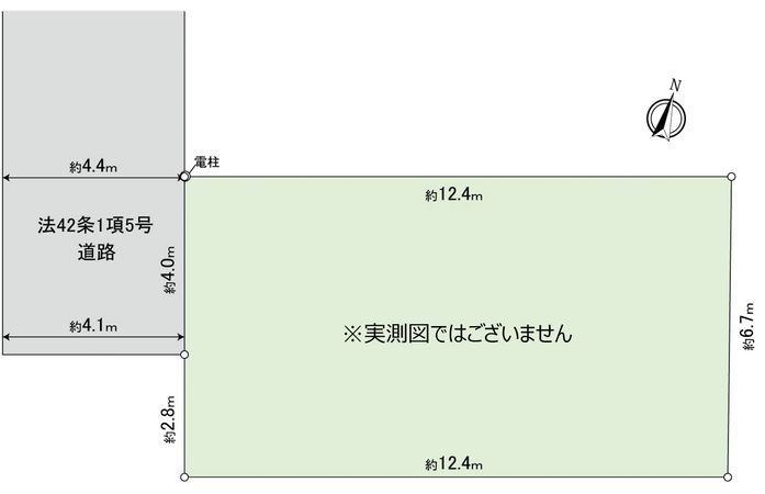 小平市学園西町3丁目 土地 区画図