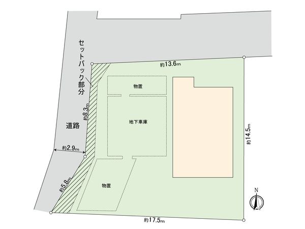 国分寺市南町3丁目 土地 区画図