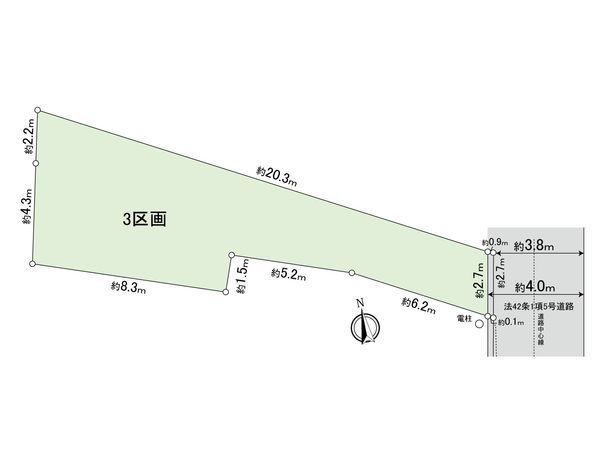 国分寺市本多2丁目 土地 3区画 区画図 国分寺市本多2丁目 土地 3区画 区画図