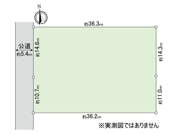 小平市学園東町3丁目 土地 区画図 区画図