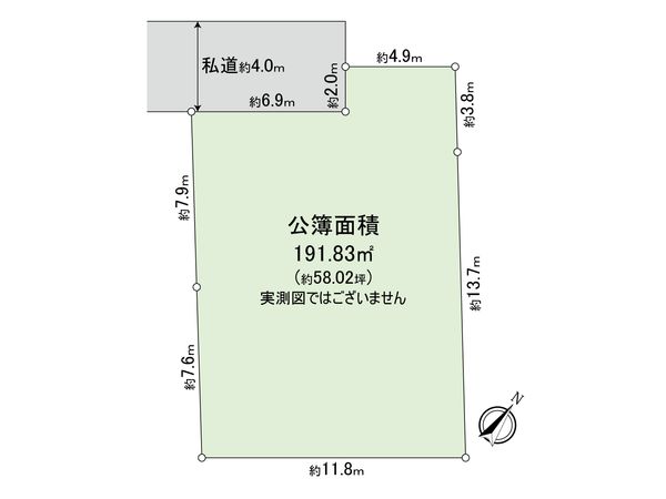 国分寺市東戸倉2丁目 区画図