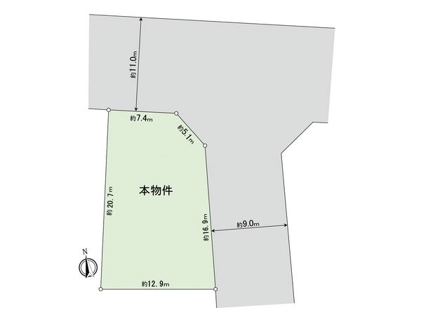 小平市小川町1丁目 区画図 小平市小川町1丁目 区画図