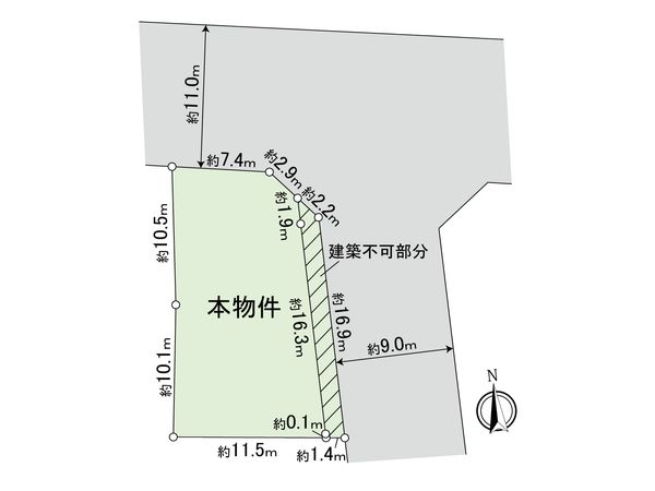 小平市小川町1丁目 区画図 小平市小川町1丁目 区画図