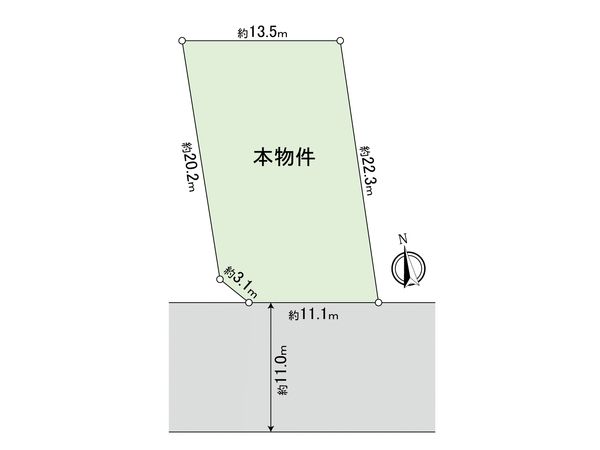 東京都小平市小川町1丁目 区画図
