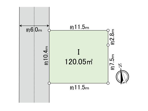 国分寺市北町3丁目 土地I区画 区画図 国分寺市北町3丁目 土地I区画 区画図