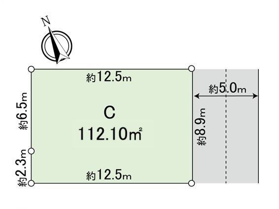 小平市上水本町2丁目 土地 C区画 区画図 小平市上水本町2丁目 土地 C区画 区画図