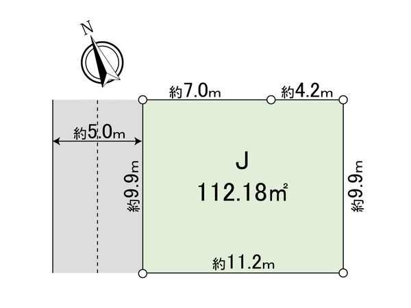 小平市上水本町2丁目 土地 J区画 区画図