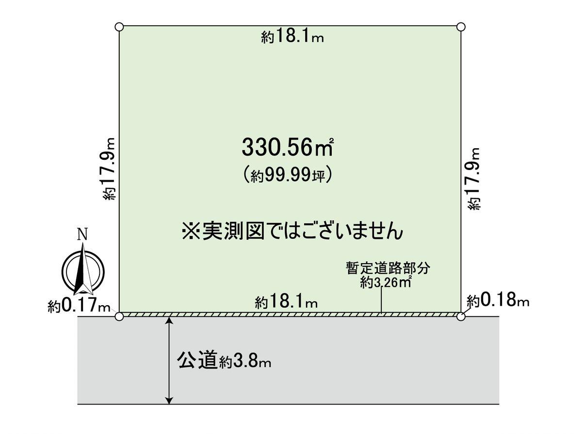 小平市学園西町2丁目 土地 区画図 区画図