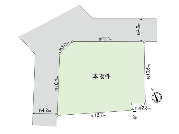 小平市学園西町1丁目 区画図 小平市学園西町1丁目 区画図