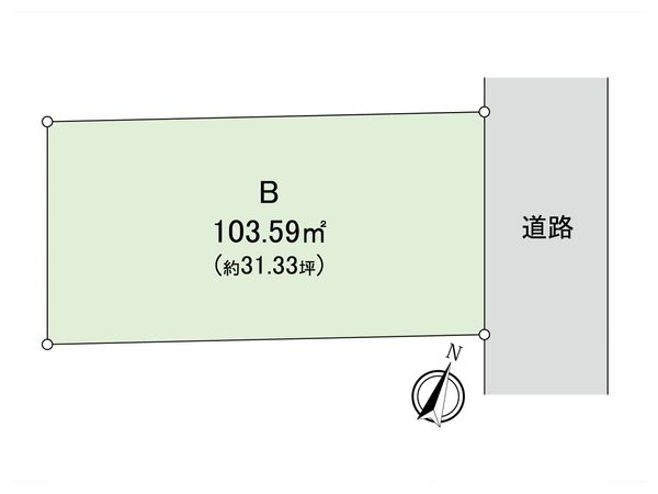 国分寺市西町2丁目 B区画 区画図