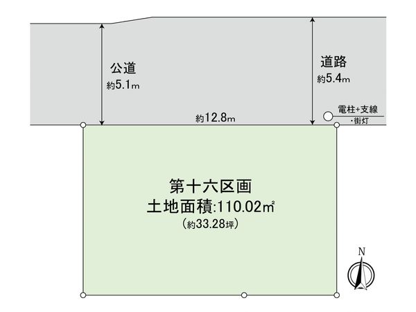 国立市東3丁目 16区画 区画図 国立市東3丁目 16区画 区画図