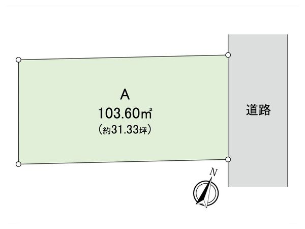 国分寺市西町2丁目 A区画 区画図