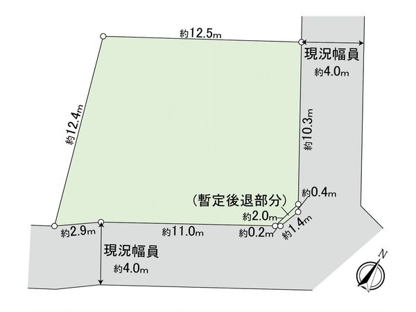 府中市武蔵台3丁目 土地 区画図