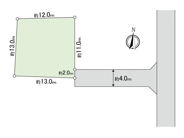国分寺市東元町2丁目 区画図 国分寺市東元町2丁目 区画図
