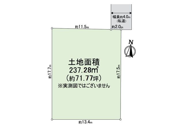 小平市学園西町2丁目 土地 区画図 小平市学園西町2丁目 土地 区画図