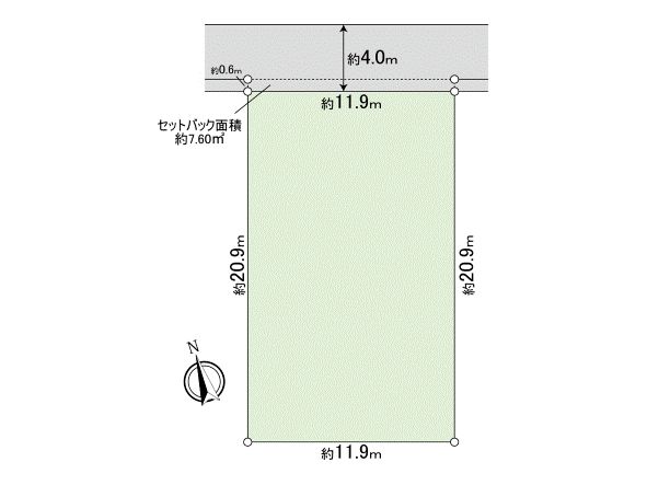 小平市学園西町1丁目 土地 区画図 小平市学園西町1丁目 土地 区画図