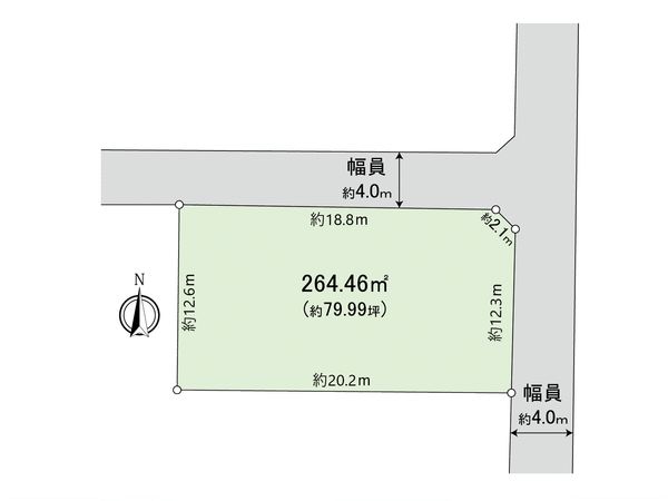 国分寺市東元町1丁目 土地 区画図 国分寺市東元町1丁目 土地 区画図