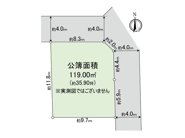 小平市小川町1丁目 土地 区画図 小平市小川町1丁目 土地 区画図