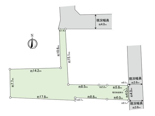 立川市砂川町1丁目 土地 区画図 立川市砂川町1丁目 土地 区画図