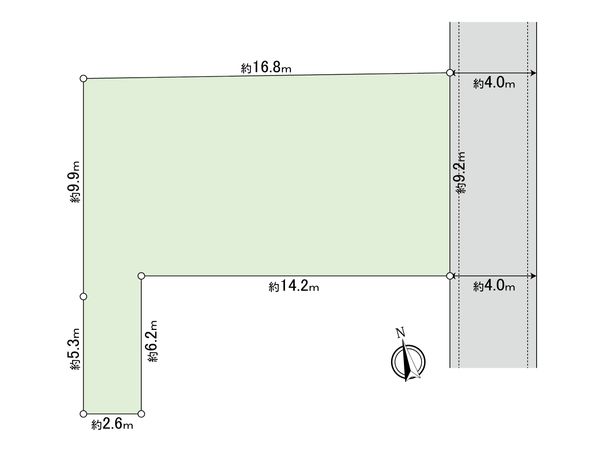 国分寺市本多4丁目 土地 区画図 国分寺市本多4丁目 土地 区画図