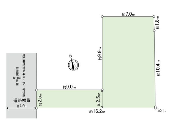 小平市学園東町1丁目 土地 区画図