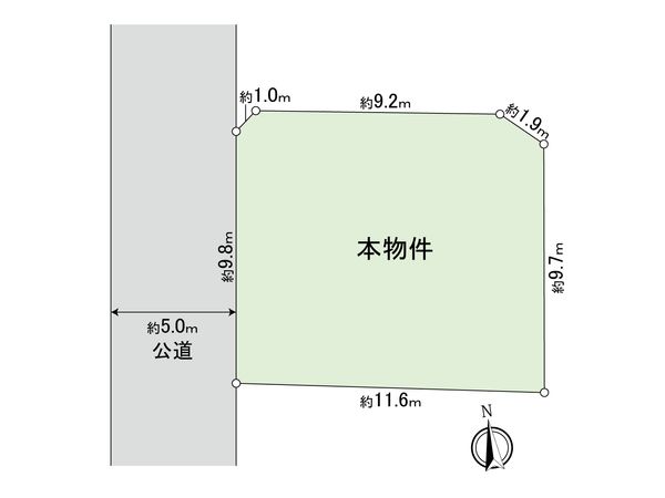 国分寺市北町4丁目 土地 区画図 国分寺市北町4丁目 土地 区画図