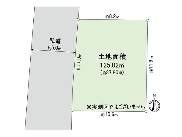 小平市学園東町 土地 区画図 小平市学園東町 土地 区画図