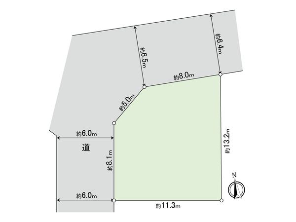 府中市武蔵台3丁目 区画図 府中市武蔵台3丁目 区画図