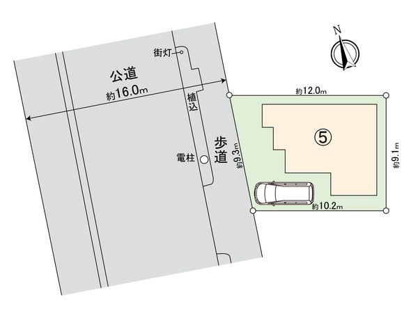 小平市上水新町1丁目 土地 5区画 区画図 小平市上水新町1丁目 土地 5区画 区画図