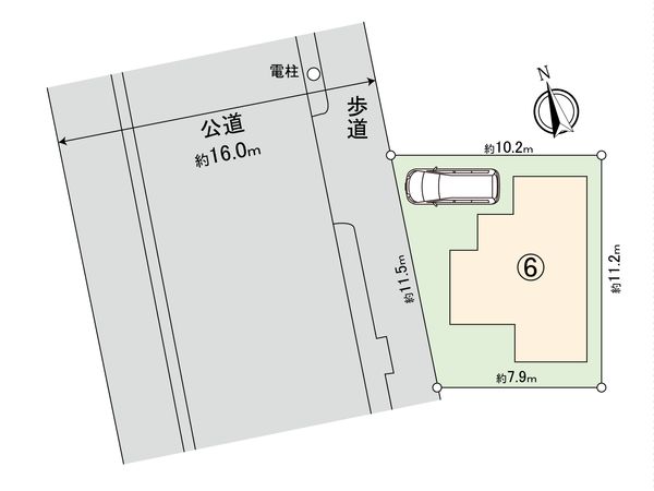 小平市上水新町1丁目 土地 6区画 区画図 小平市上水新町1丁目 土地 6区画 区画図