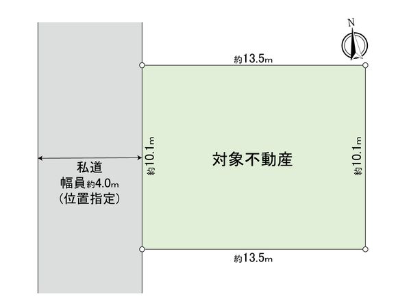 国分寺市東元町1丁目 土地 区画図 国分寺市東元町1丁目 土地 区画図