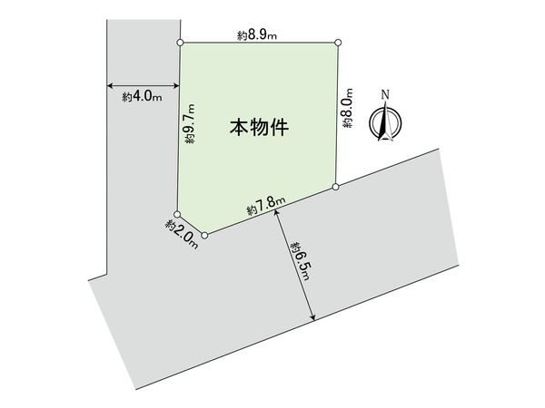 小平市小川町1丁目 区画図 小平市小川町1丁目 区画図