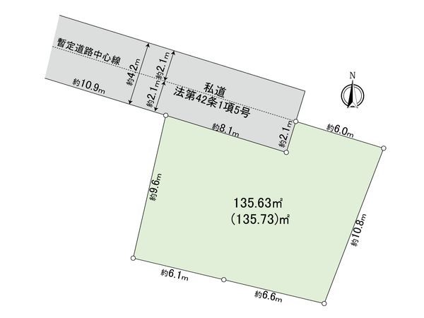 小平市上水本町2丁目 土地 区画図 小平市上水本町2丁目 土地 区画図