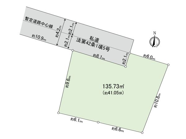 小平市上水本町2丁目 土地 区画図 小平市上水本町2丁目 土地 区画図