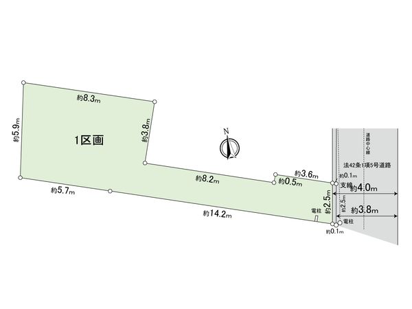国分寺市本多2丁目 土地 1区画 区画図 国分寺市本多2丁目 土地 1区画 区画図