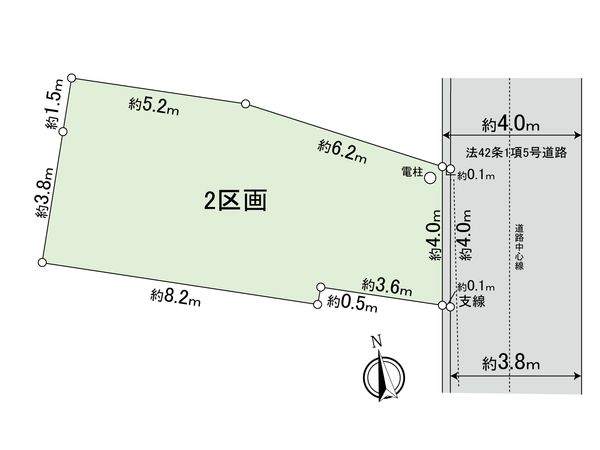 国分寺市本多2丁目 土地 2区画 区画図 国分寺市本多2丁目 土地 2区画 区画図