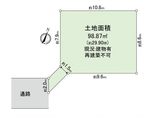 国分寺市戸倉4丁目 土地 区画図 区画図